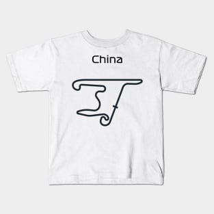 F1 china track design Kids T-Shirt